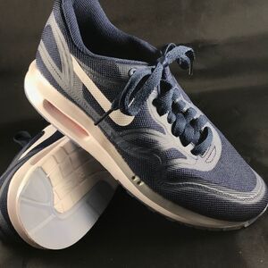 NEW NIKE AIR MAX Lunar 1 NIKE ID Navy Custom wms 8